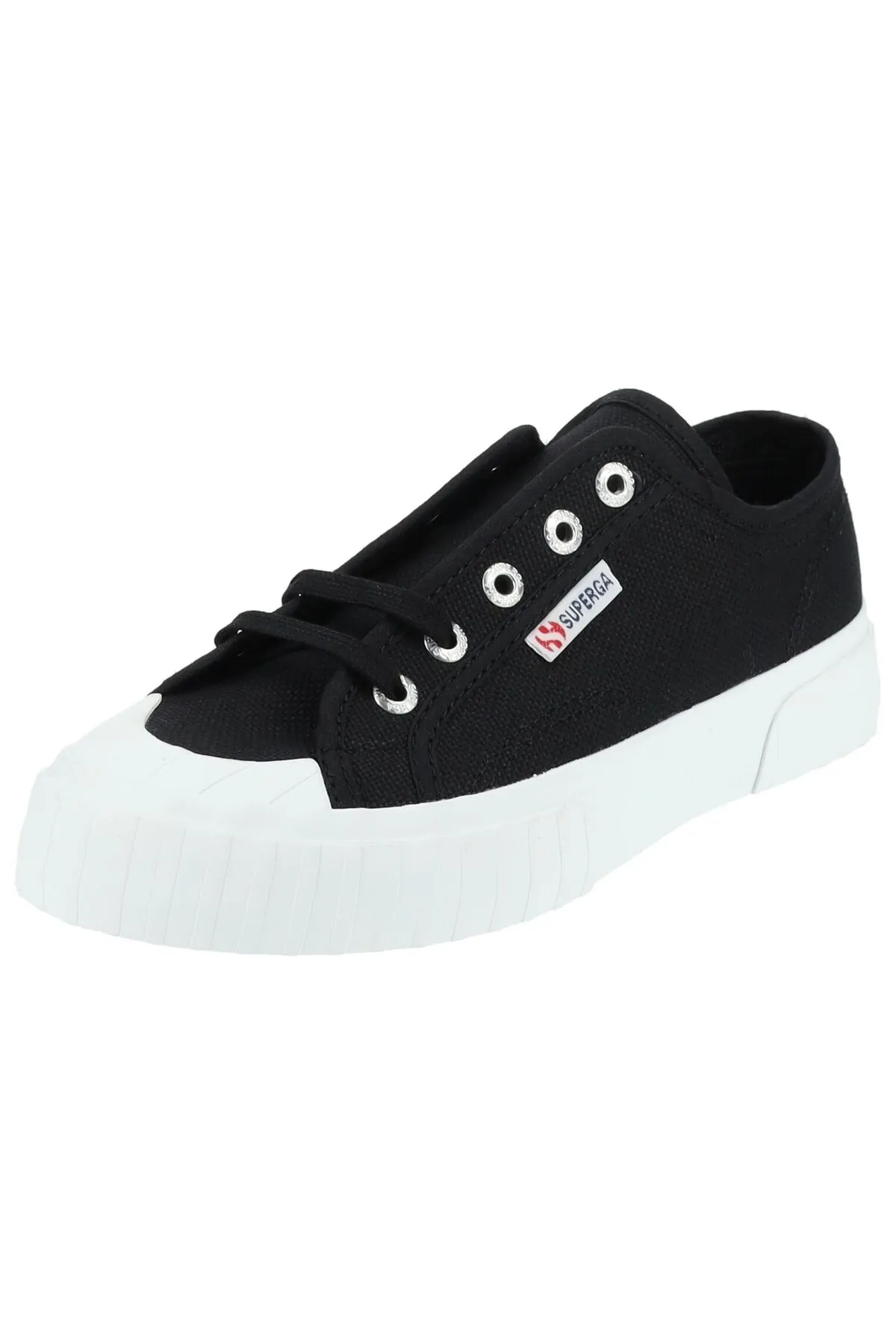 Superga  Sneaker - Schwarz - Flacher Absatz