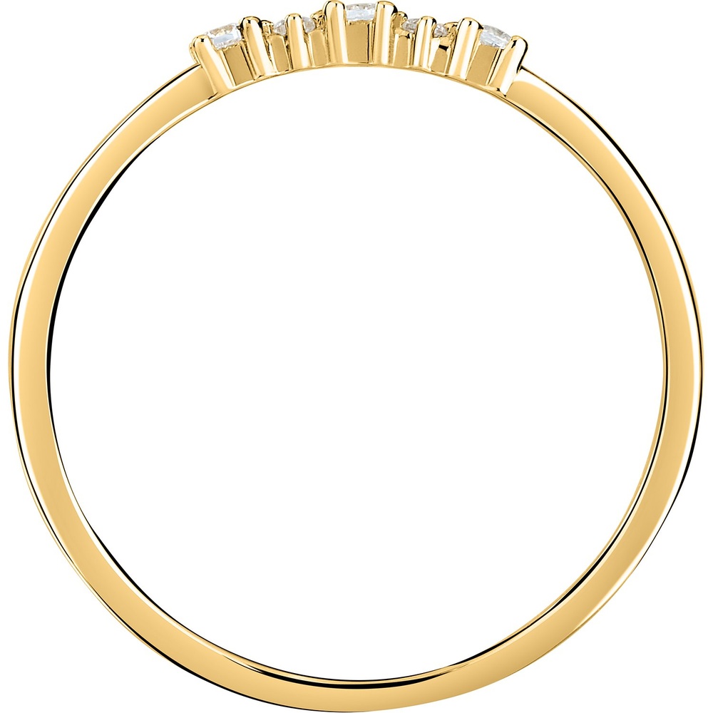 Live Diamond Bague pour femme 375 Or jaune recylé or jaune Bague