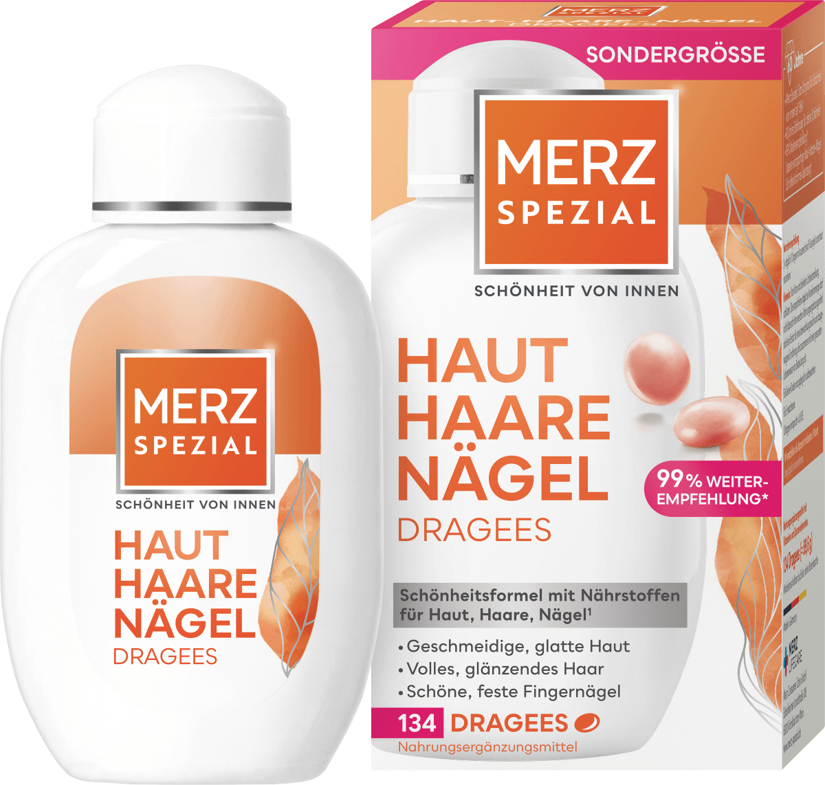 Haut Haare Nägel Dragees 134 St, 89,6 g