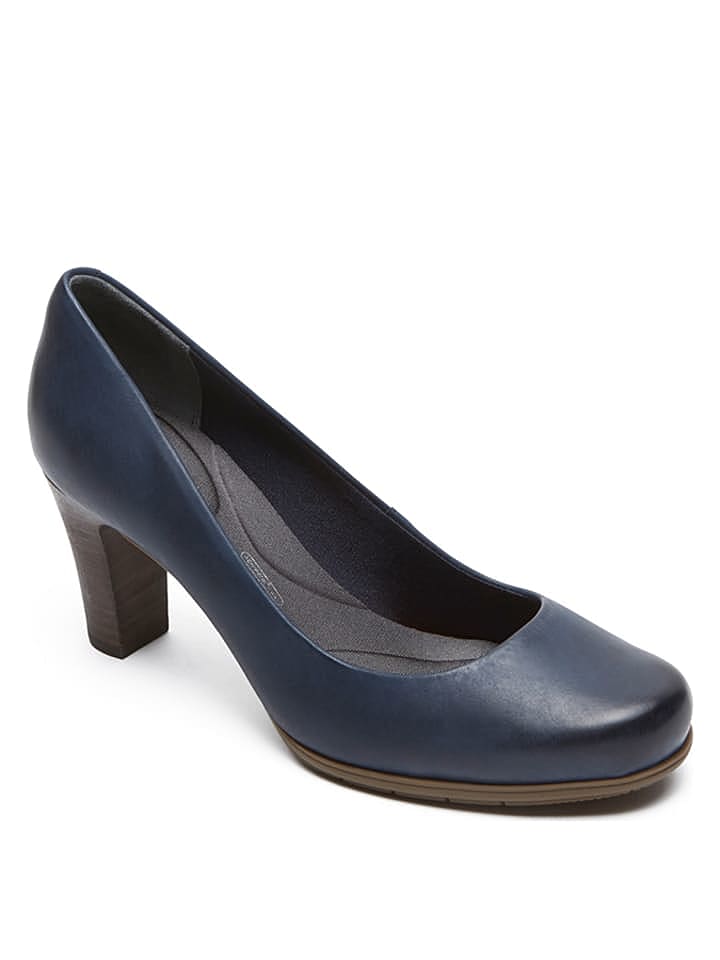 Rockport Leder-Pumps in Dunkelblau günstig kaufen 39