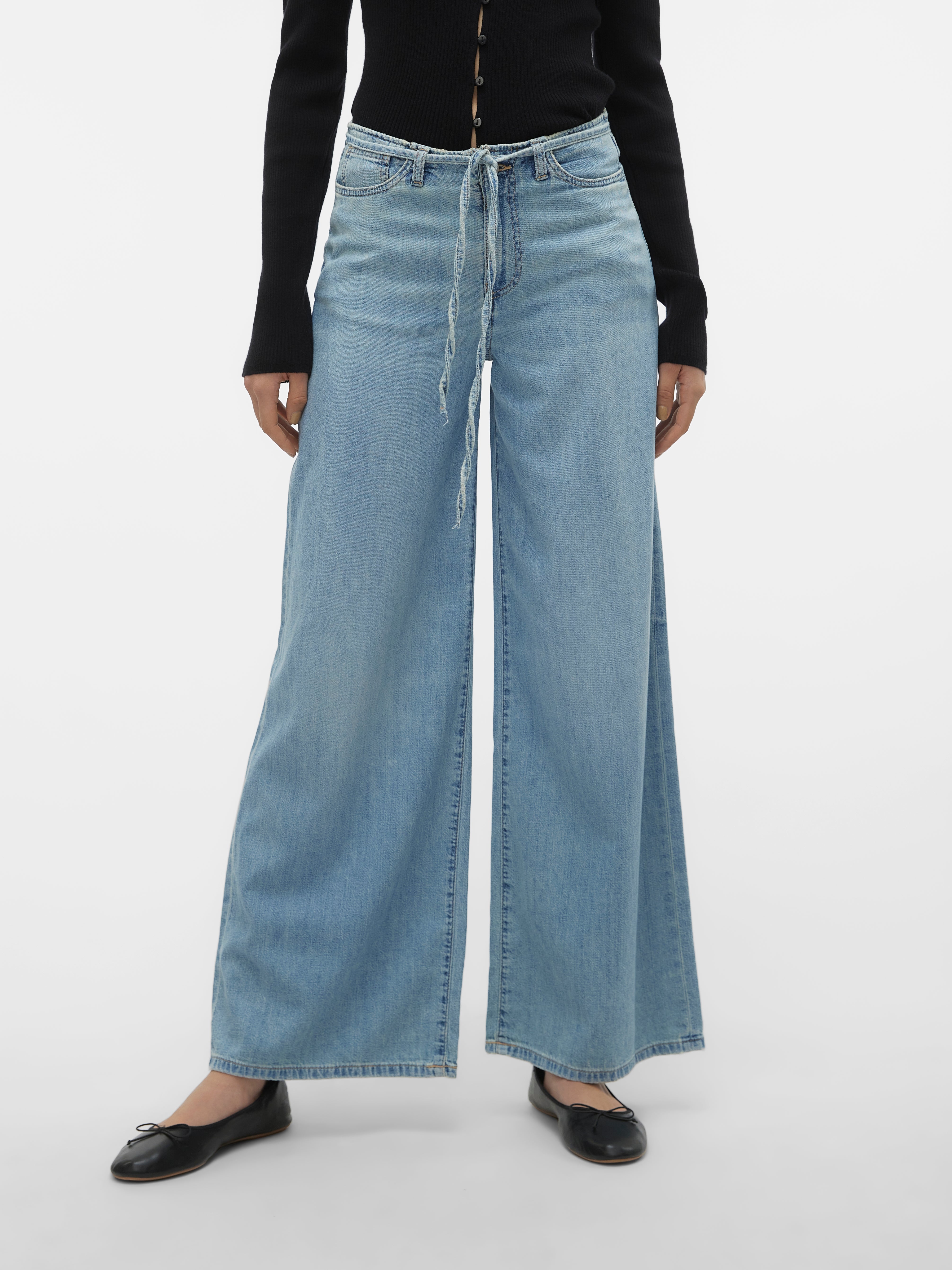 VMANNET Mid Rise Weit geschnitten Jeans