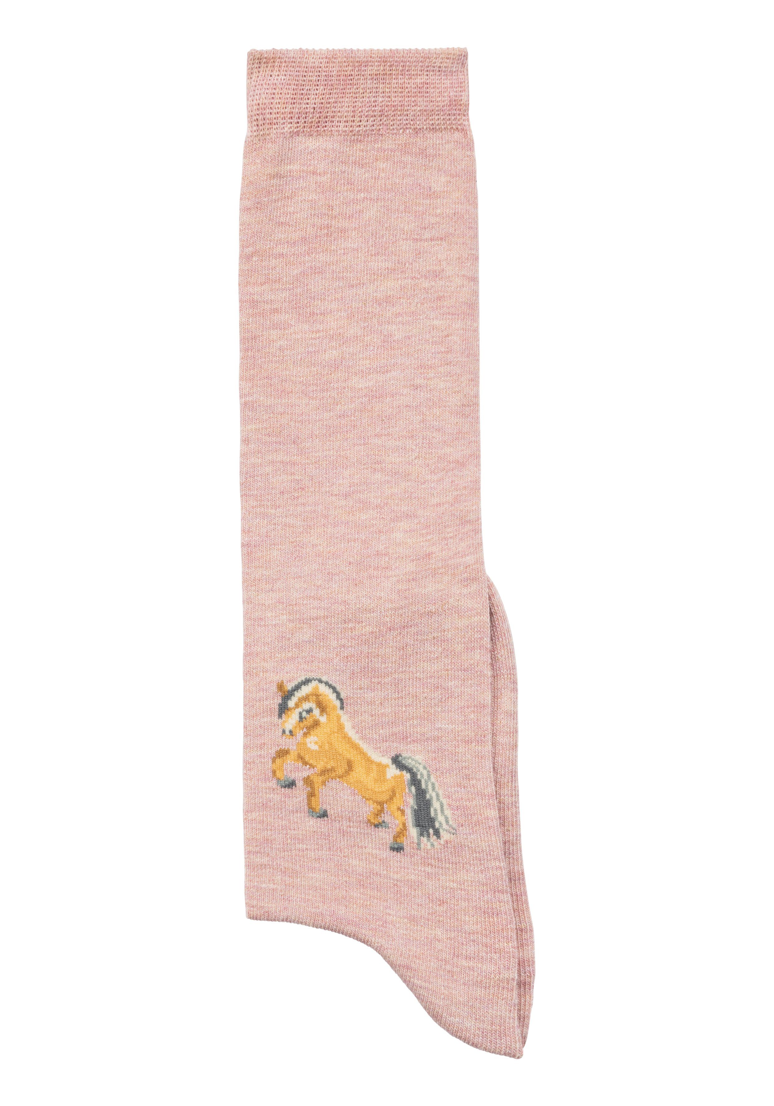 H.I.S Kniestrümpfe (5-Paar) mit eingestricktem Motiv
