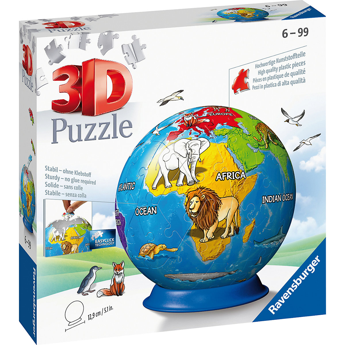 puzzleball® Ø13 cm, 72 Teile , Kindererde
