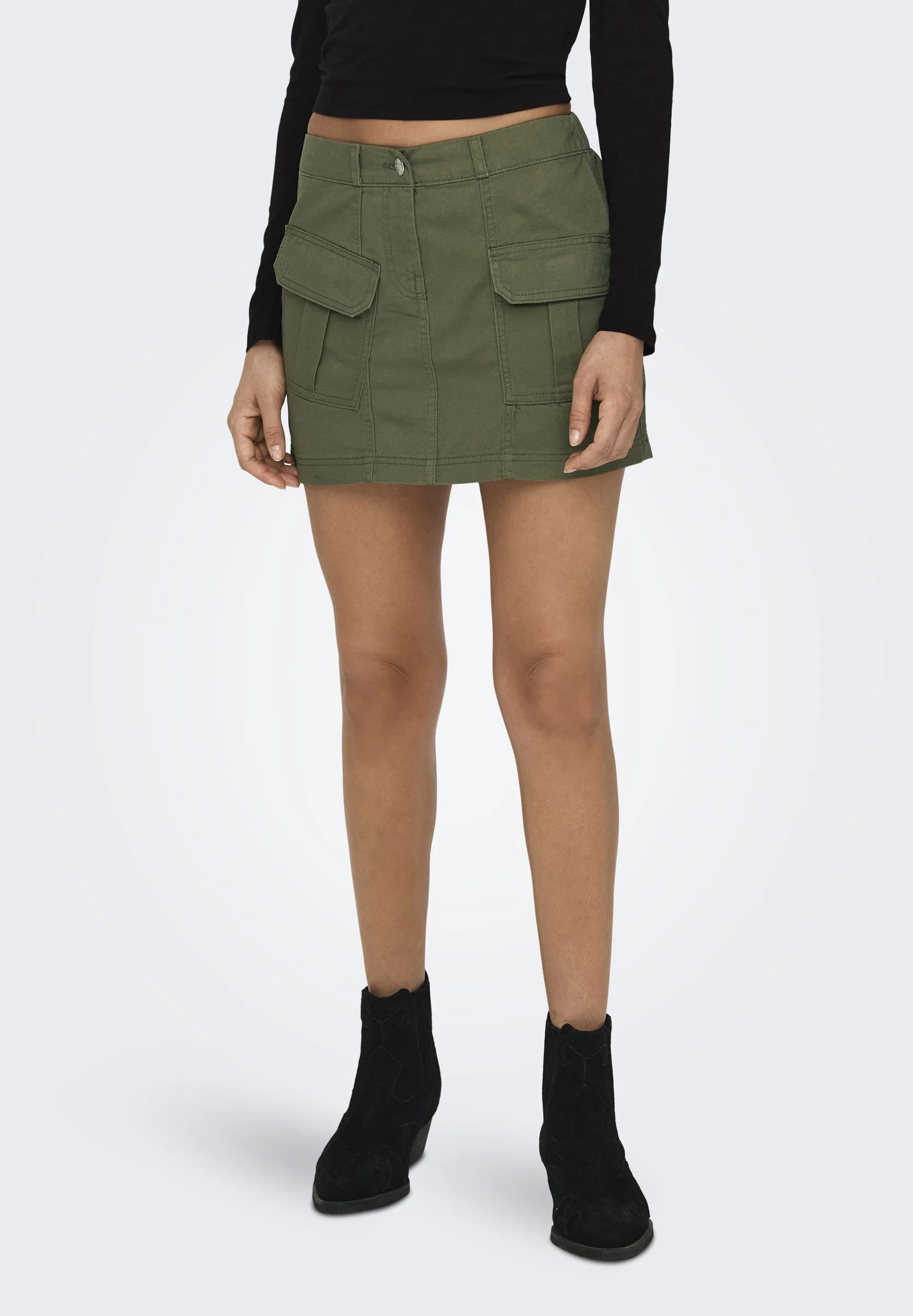 ONLY ONLVALERIE MW MINI CARGO SKIRT PNT - Minifalda