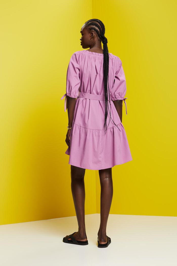 Off-Shoulder-Minikleid aus Popeline
