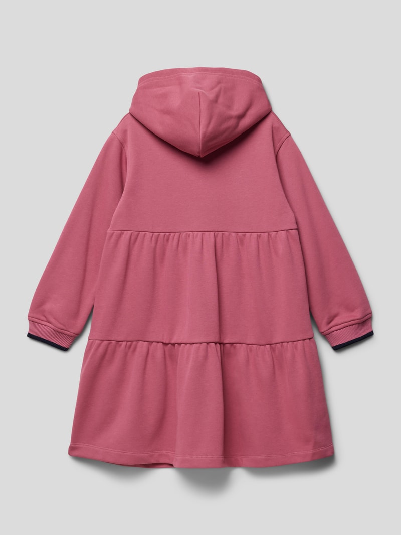 Kleid im Stufen-Look in rosé