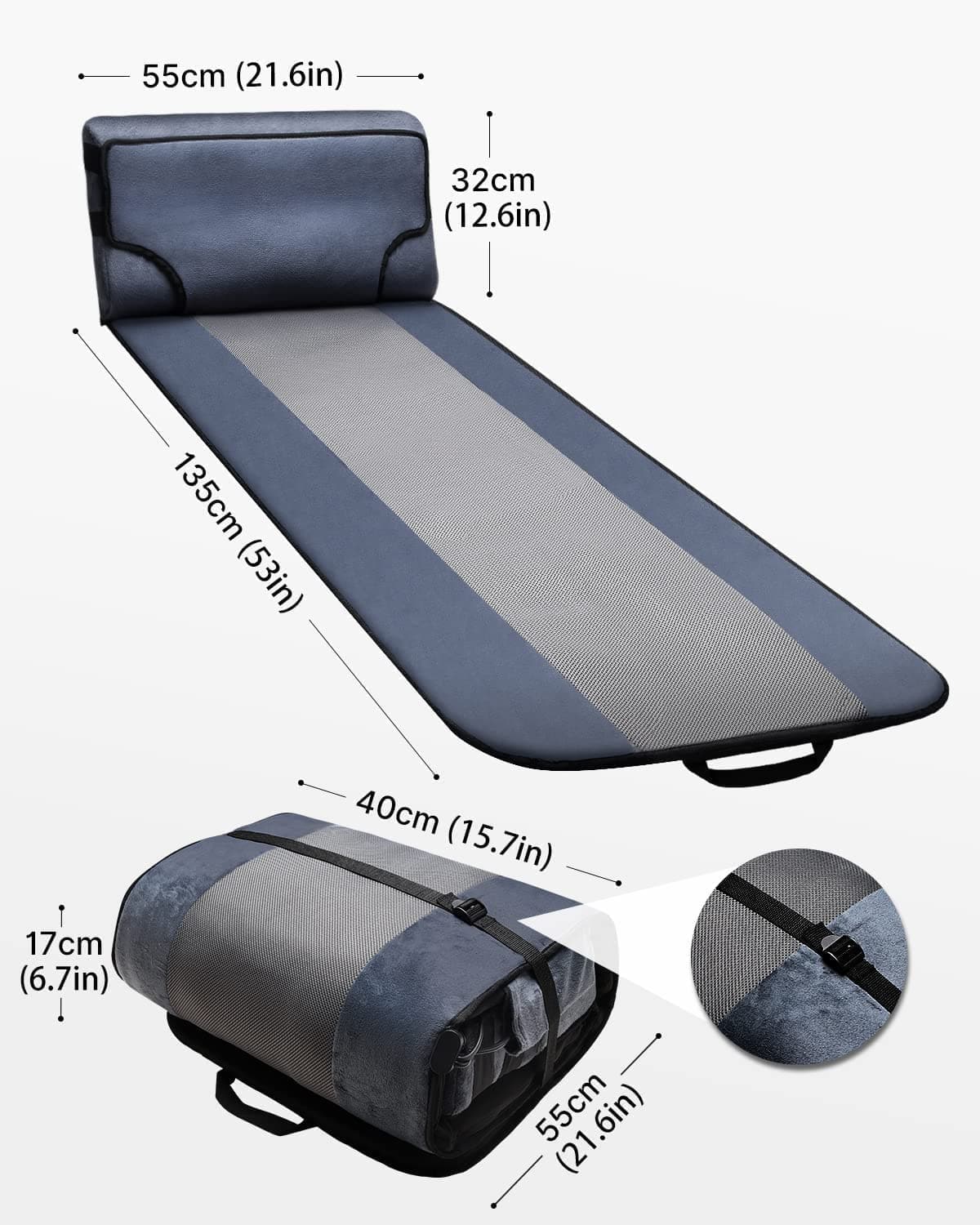 Massagematte mit Wärmefunktion