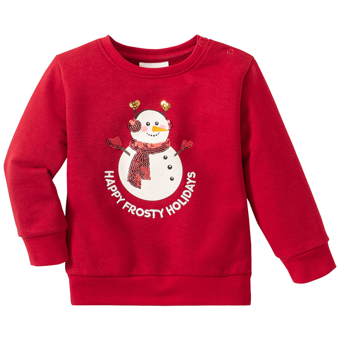 Baby Weihnachtssweatshirt mit Schneemann
