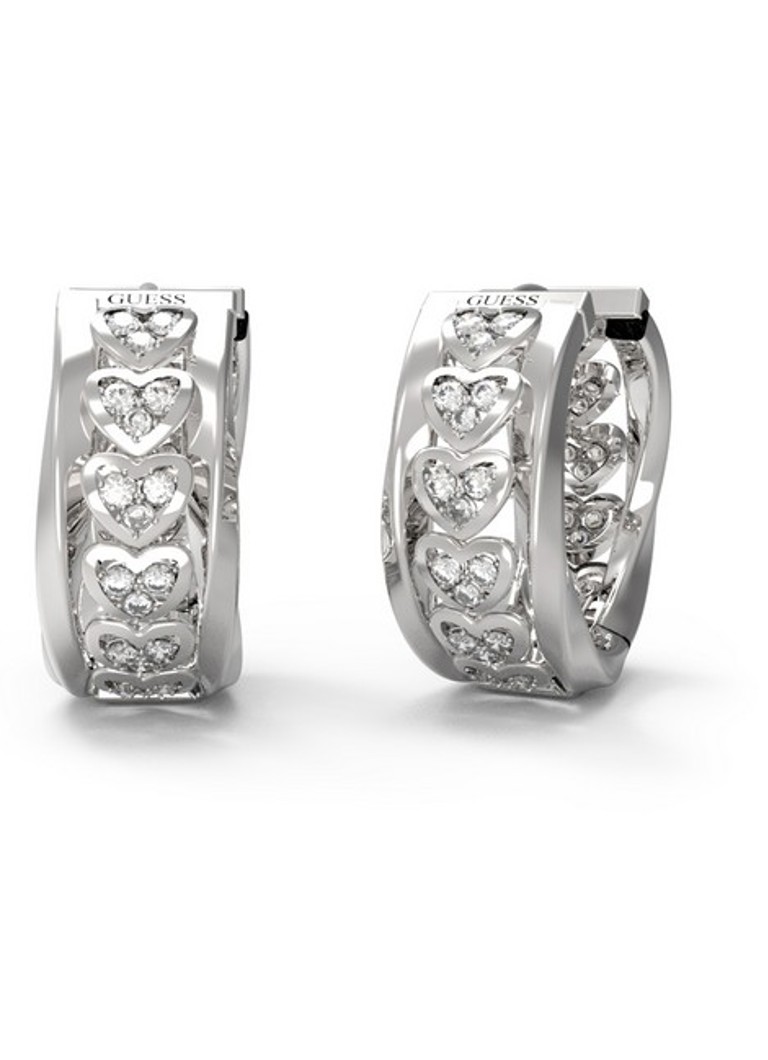 Orecchini a cerchio con cristalli GUESS JUBE04604JWRHT-U
