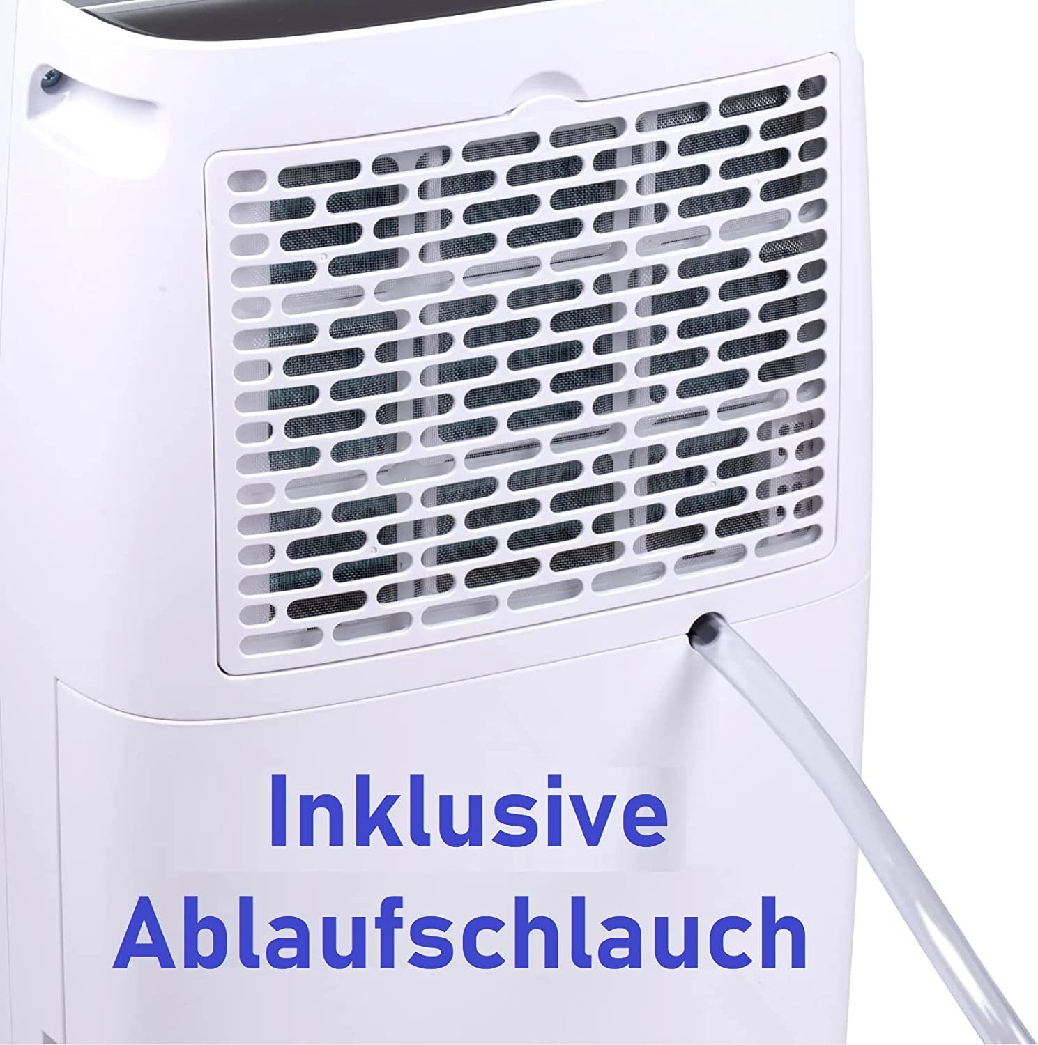 JUNG Luftentfeuchter DOMAIR Luftentfeuchter elektrisch 185W, Raumentfeuchter leise, für 200 m³ Räume, Entfeuchtung 12,00 l/Tag, Tank 2,00 l, Raumluft Entfeuchter, Extra leise gegen Schimmel, zu Hause entfeuchten