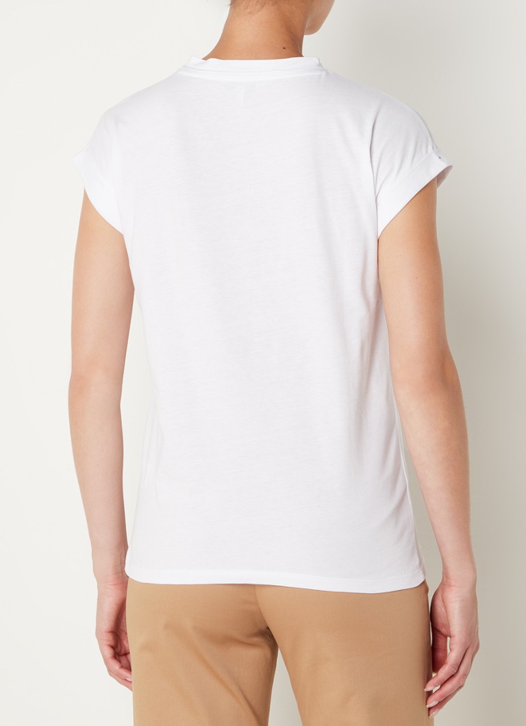 Reiss Tereza T-shirt with round neck and stretch