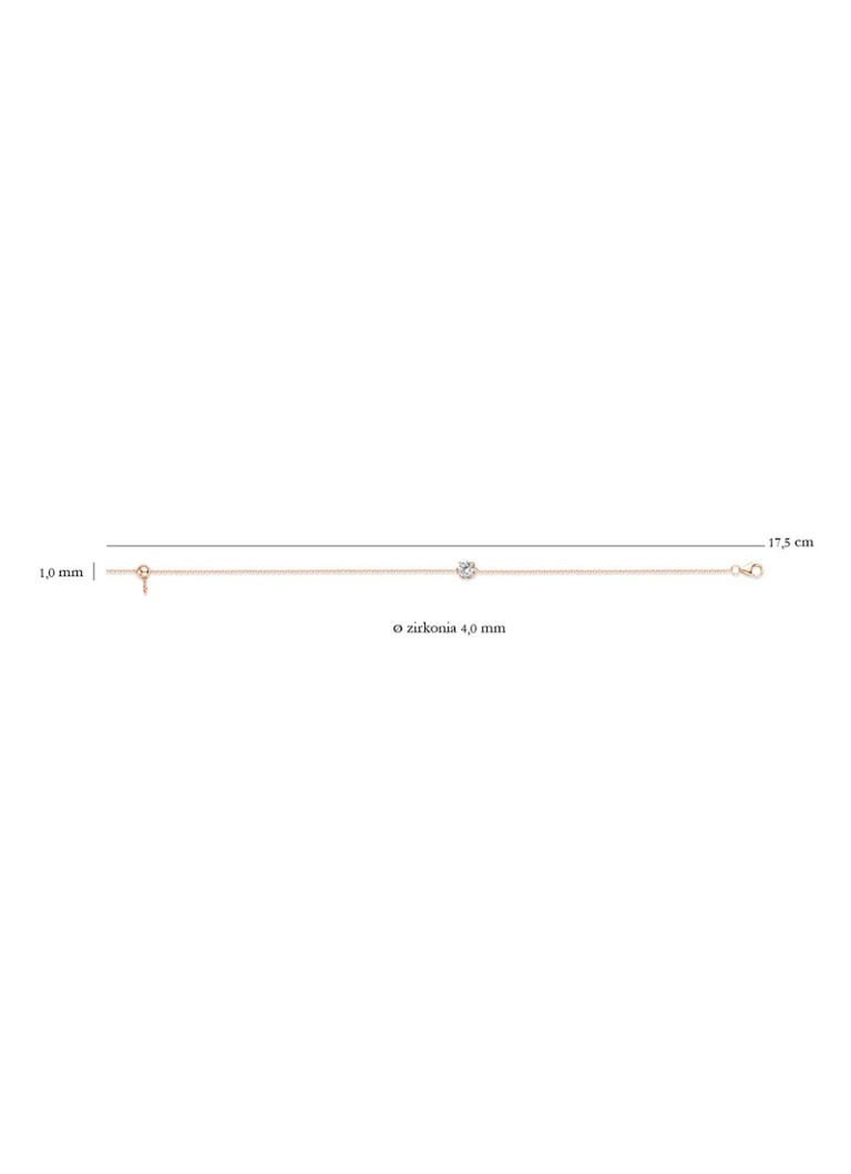 Blush Bracelet of 14 carat rose gold 2166RZI