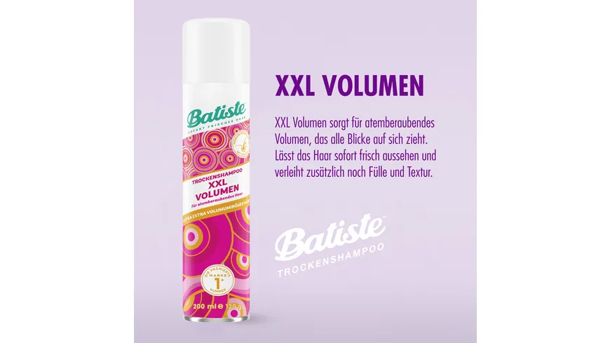 Batiste XXL Volumen Trockenshampoo 200 ml