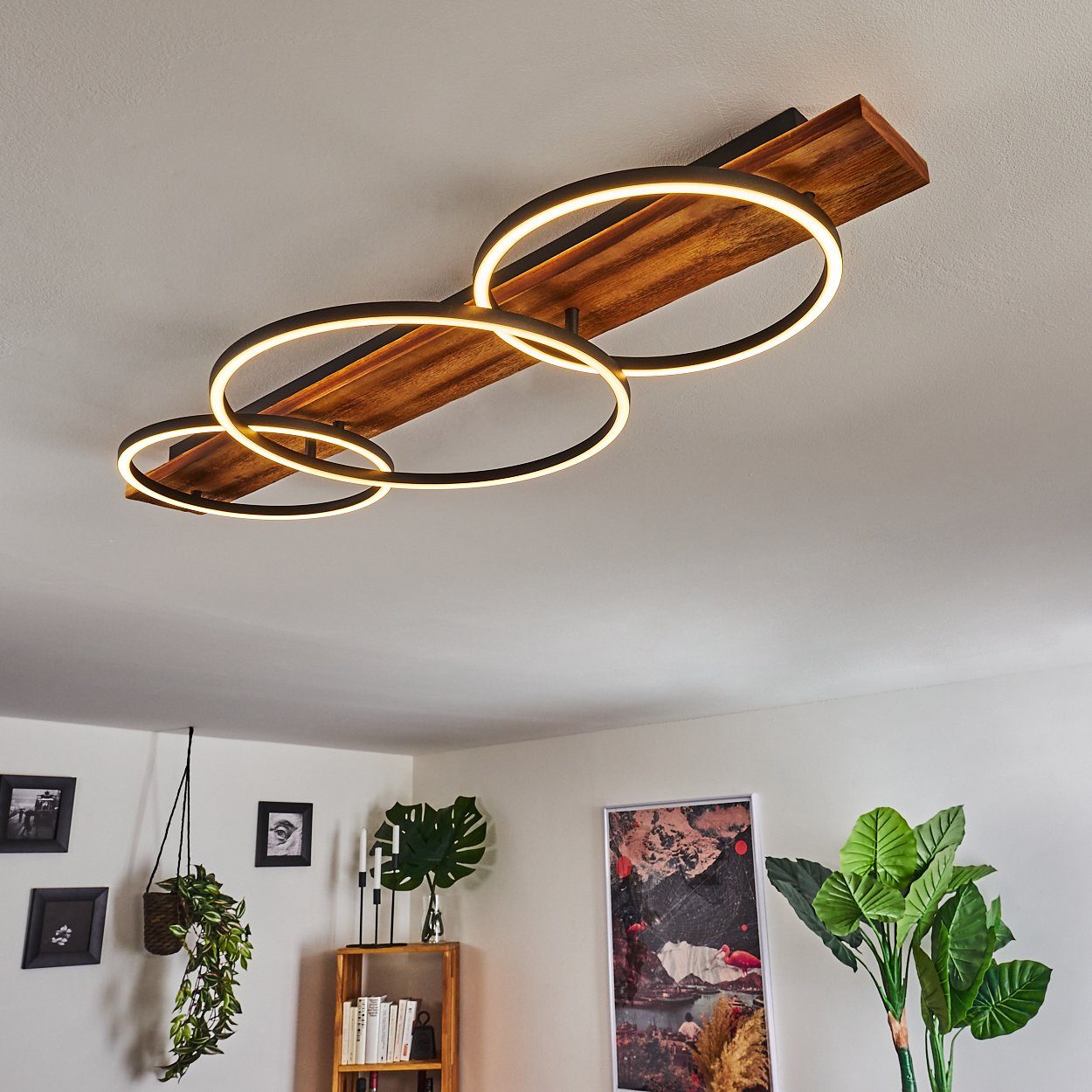 hofstein Deckenleuchte Flur Dielen Leuchten LED Decken Lampen Wohn Schlaf Zimmer Raum