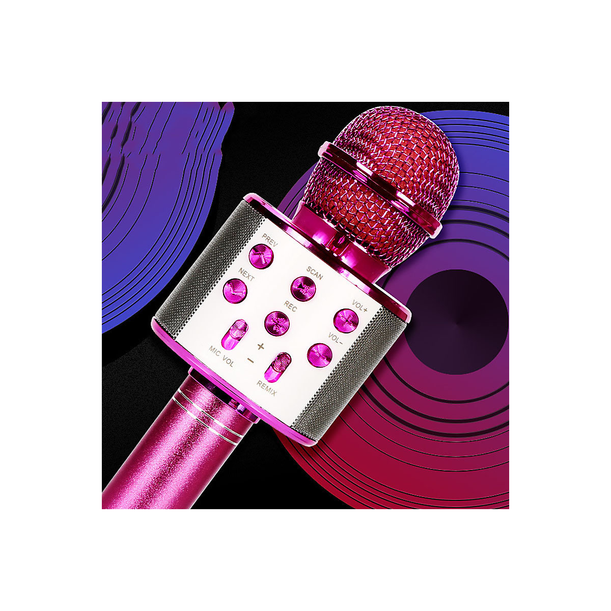 Wireless Bluetooth Karaoke Mikrofon Handheld Pro Lautsprecher Handheld Mic USB-Player KTV