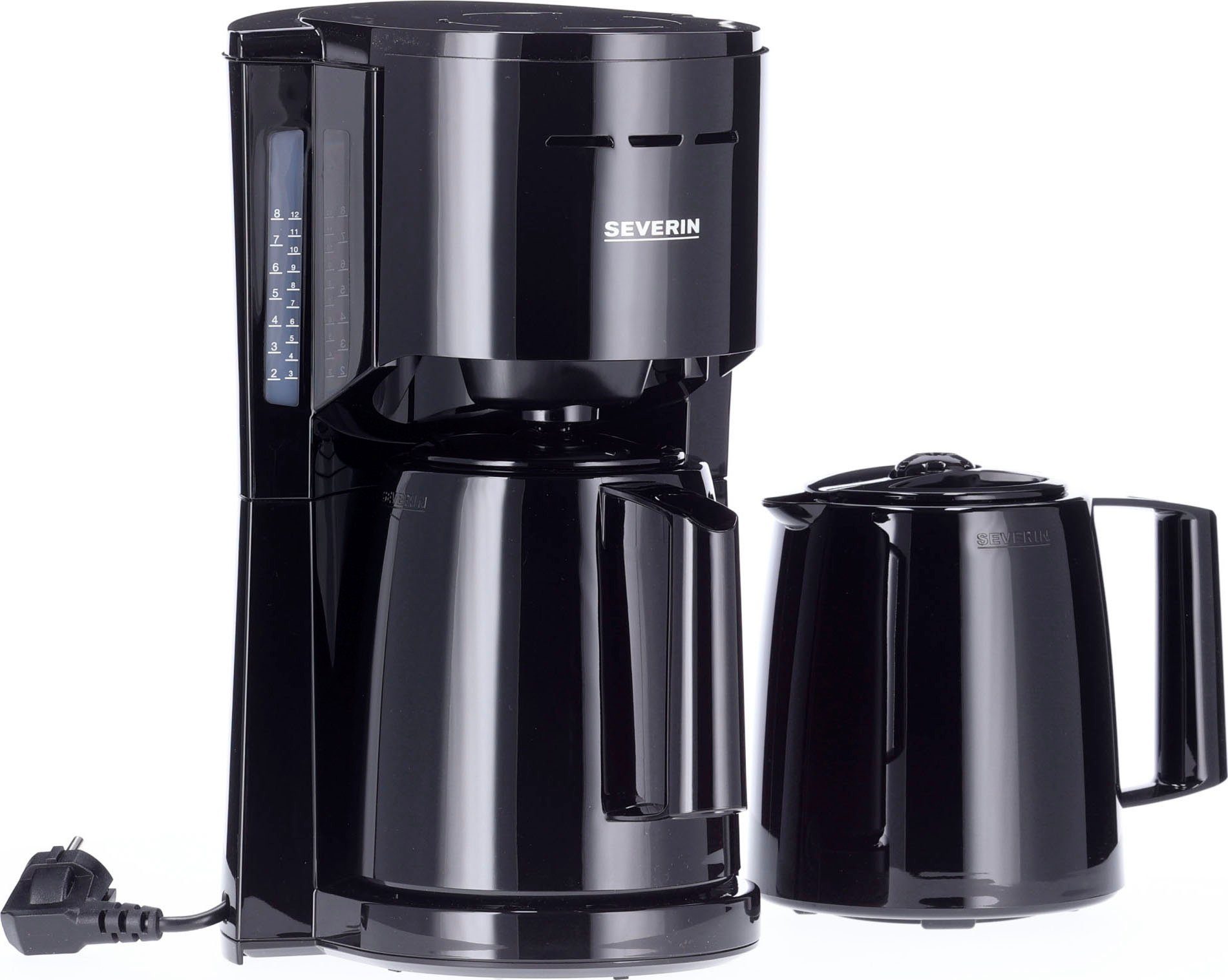 Severin Filterkaffeemaschine KA 9307, 1l Kaffeekanne, Papierfilter 1x4, mit 2 Thermokannen