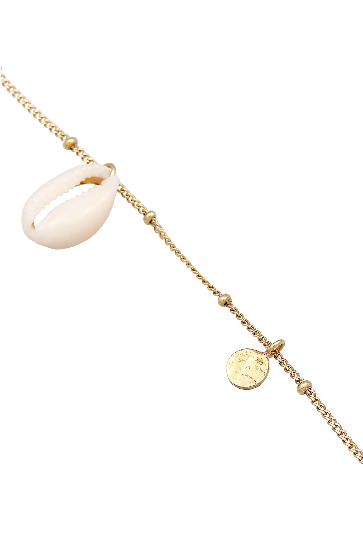 ELLI  Fußschmuck Plättchen Kauri Muschel Maritim 925 Silber