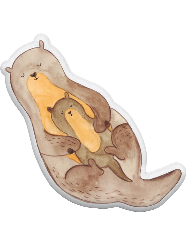 Mr. & Mrs. Panda Kissen Kuscheltier Otter Kind ohne Spruch in Weiß günstig kaufen