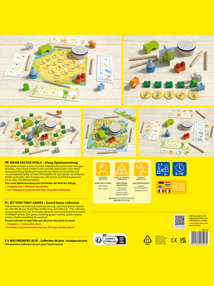 Haba Spiel Meine ersten Spiele - Klangspielsammlung in mehrfarbig günstig kaufen onesize