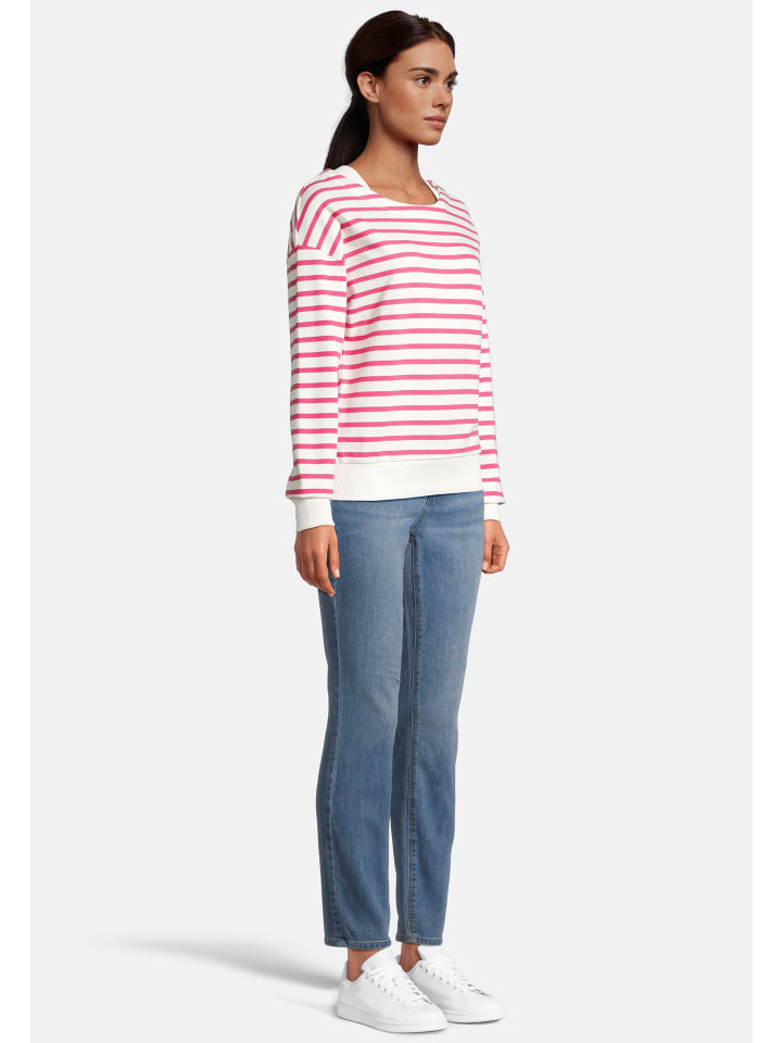 Salzhaut Sweatshirt LAFF in Offwhite pink günstig kaufen