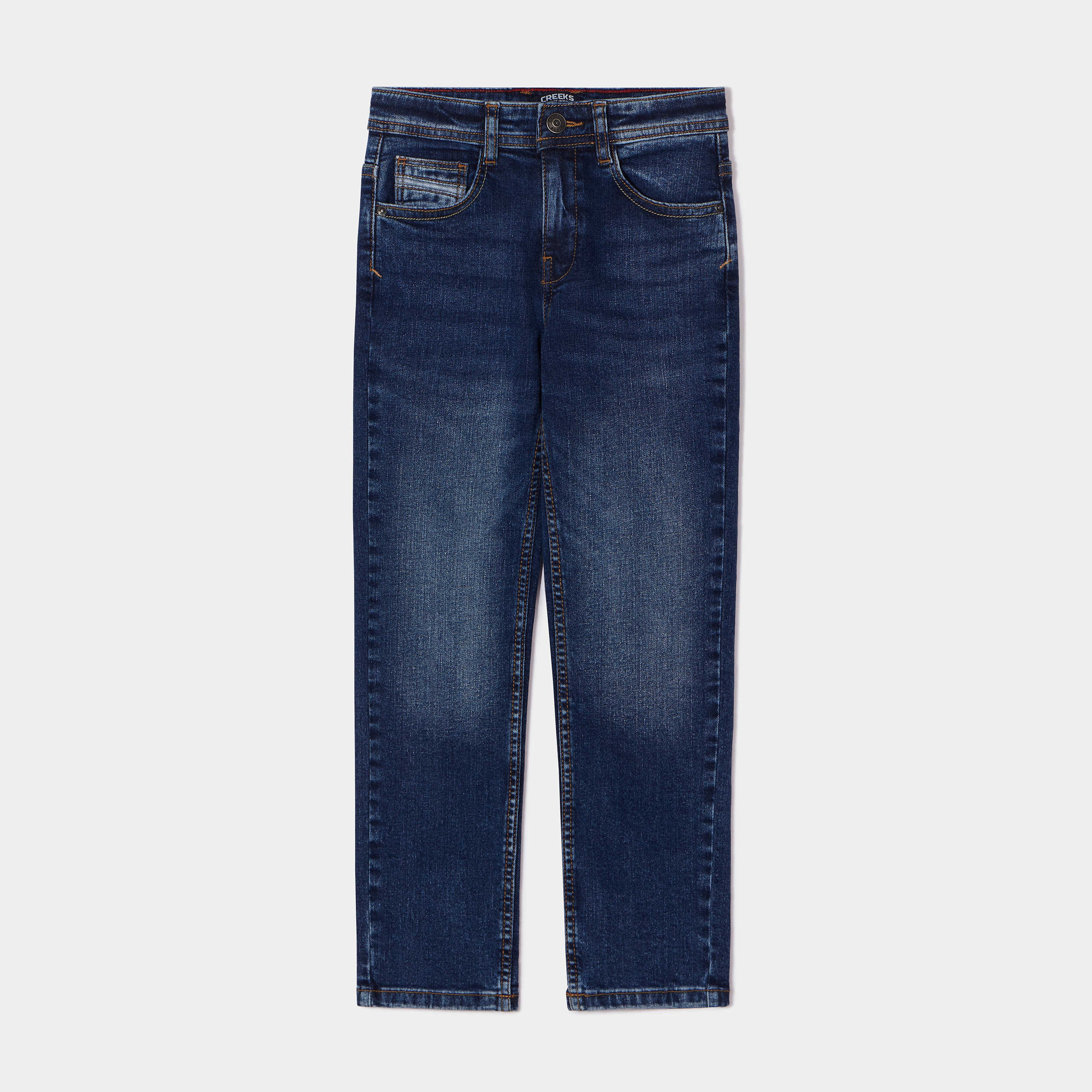 Jeans regular 5 poches Creeks denim stone garçon | La Halle