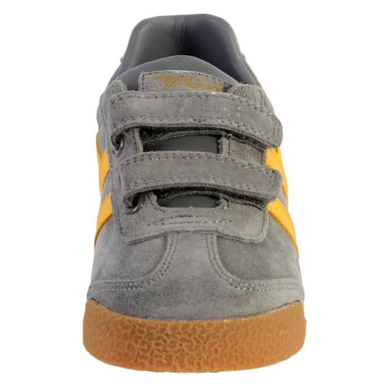 Basket Gola Enfant Harrier Velcro gris