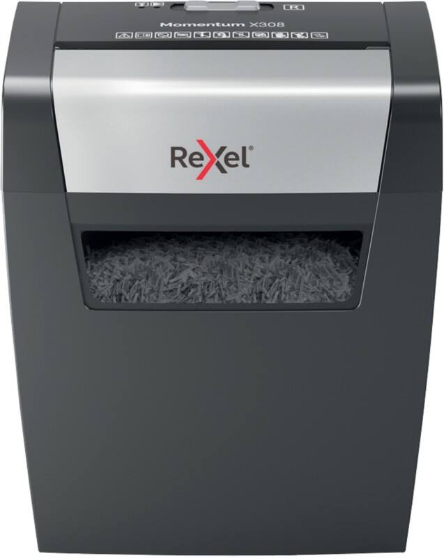 Rexel Momentum X308 Aktenvernichter Partikelschnitt Sicherheitsstufe P-3 8 Blatt
