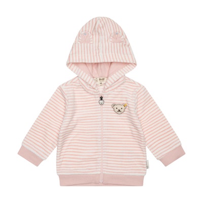 Sweatjacke GOTS, rosa