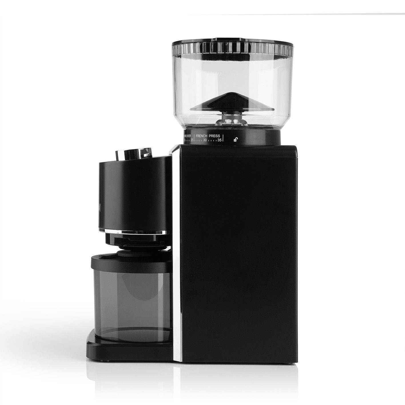 BEEM Kaffeemühle GRIND-PERFECT elektrisch 250 g, 150,00 W, 250,00 g Bohnenbehälter, Mengendosierung per Drehrad einstellbar (2-12 Tassen)