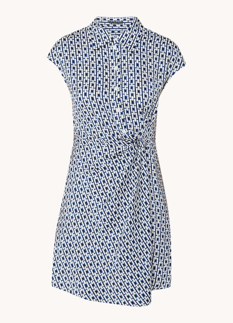 Sisley Mini skjortekjole med trykk