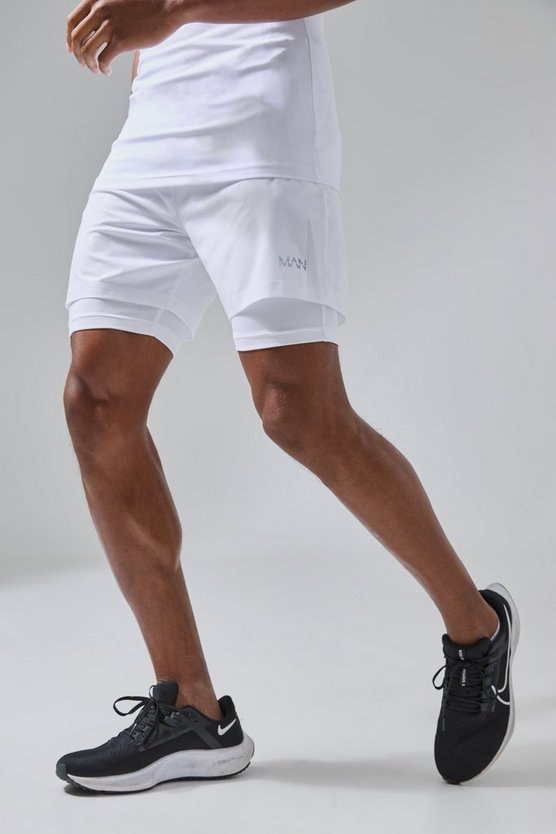 Man Active Camouflage 2-in-1 Shorts