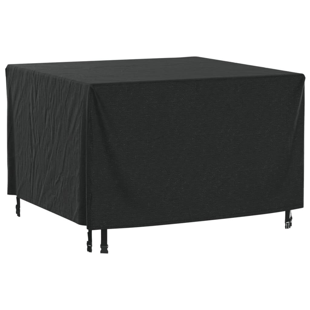 vidaXL Gartenmöbel-Schutzhülle Gartenmöbel-Abdeckung Schwarz 113x113x73 cm Wasserdicht 420D (1-St)