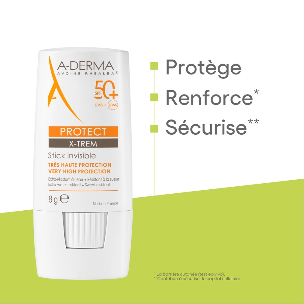 A-Derma PROTECT X-TREM - Stick invisible SPF 50+ Stick solaire