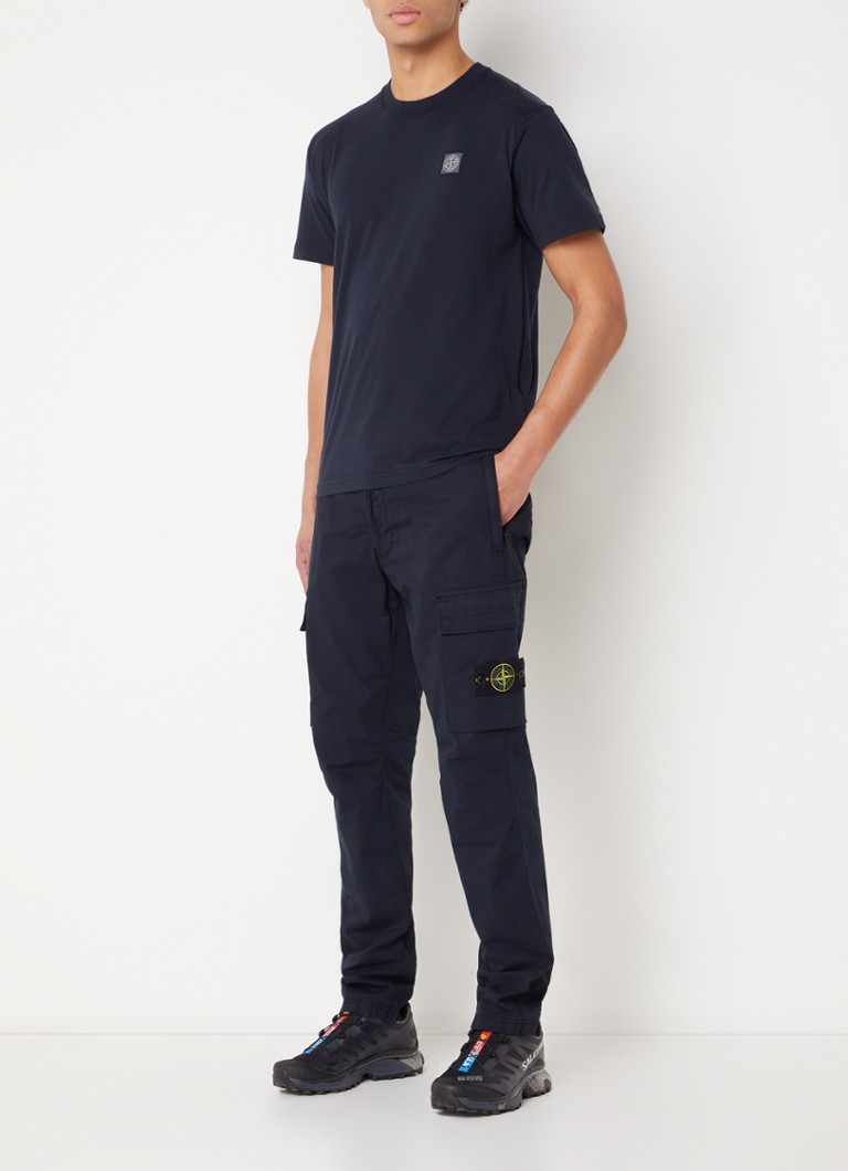 Pantaloni cargo conici Stone Island 30410 cu logo