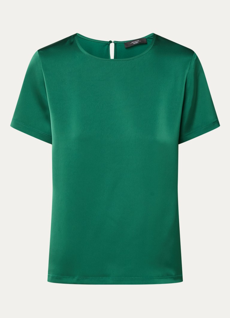 MaxMara Gilbert T-shirt with satin insert