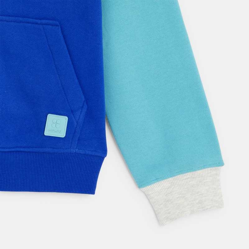 Sweat garçon molleton gratté multicouleur bleu Catimini