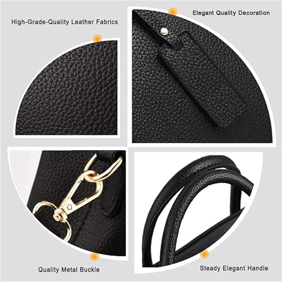 REDOM Henkeltasche Umhängetasche Handtasche Tragetasche Aktentasche Tasche Damen Frauen (Schultertasche Arbeitstasche Messenger-Tasche Top Griff Schultergurt, Freizeittasche, Unitasche, Bürotasche, Kunstleder, Kunstledertasche), für Frau Frauen Junge
