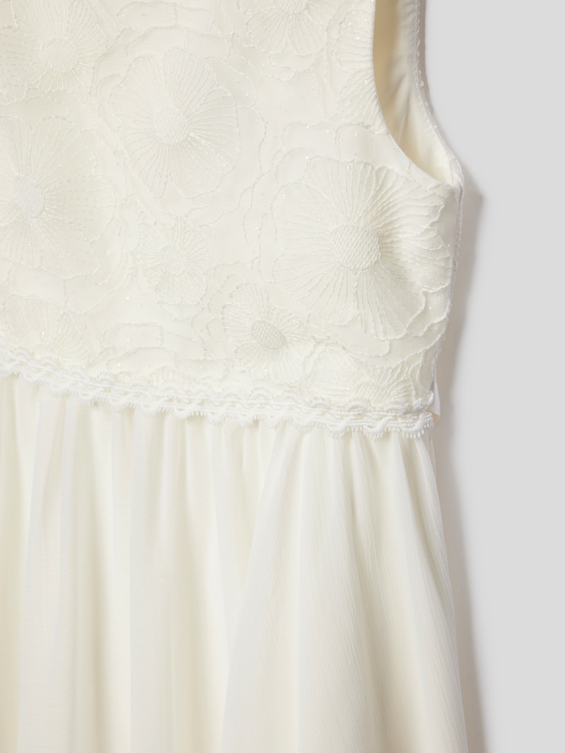 Kommunionskleid mit Spitzenbesatz in offwhite