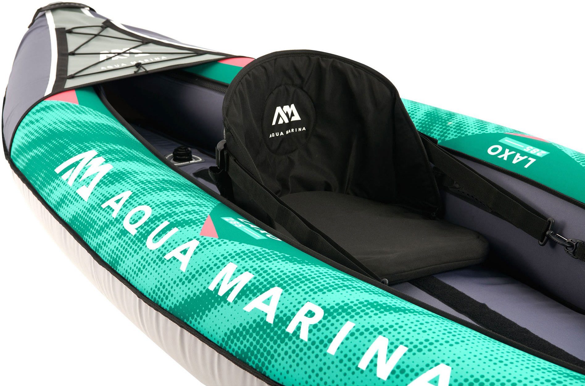 Aqua Marina Einerkajak, (Set, 6-St., mit einem Paddel), Komplett Set mit Tragerucksack und Fußpumpe