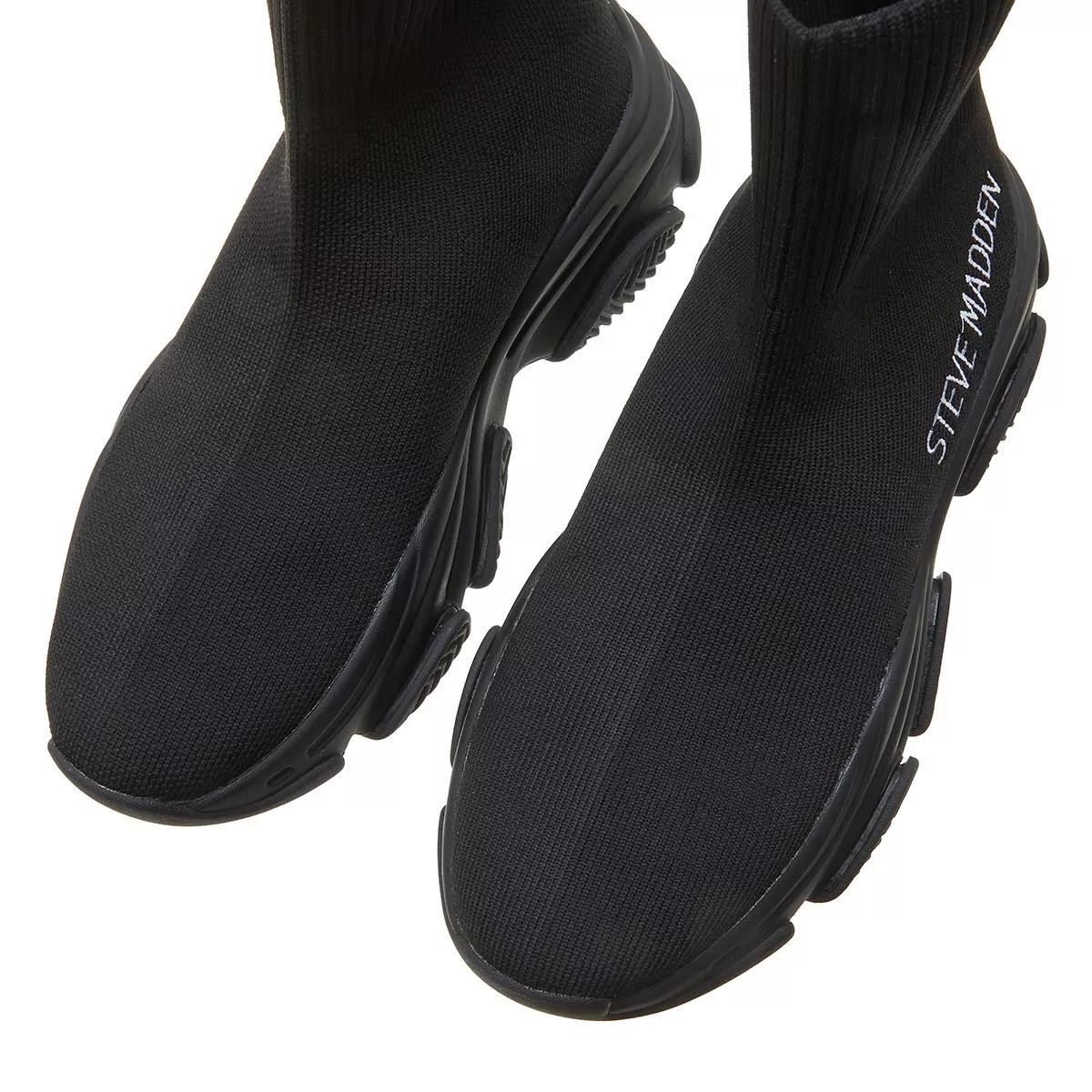 STEVEN MADDEN Freizeit Schnürer schwarz Slip-On Sneaker
