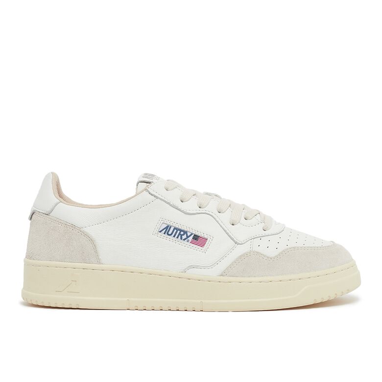 Autry Medalist Low goat/suede wht/white