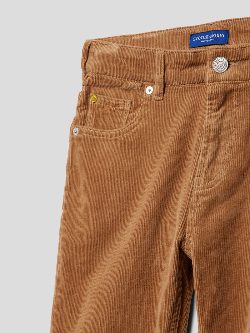 Cordhose im 5-Pocket-Design Modell 'Dean' in beige