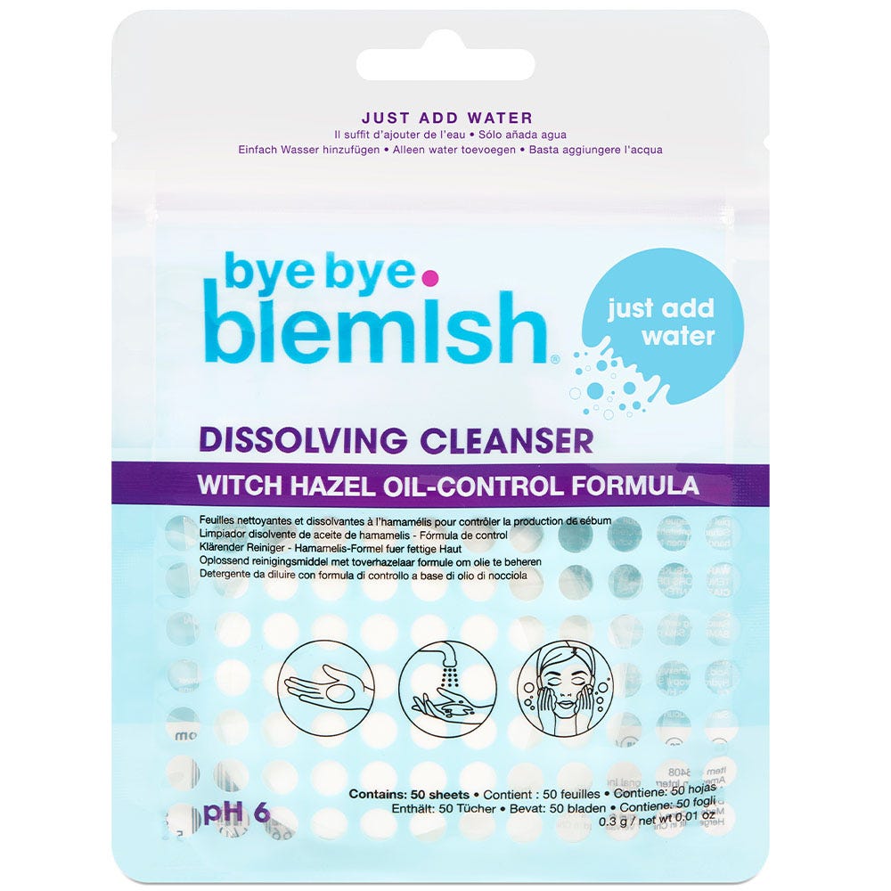 Bye Bye Blemish Water Dissolving Cleanser Sheets 50 Stück