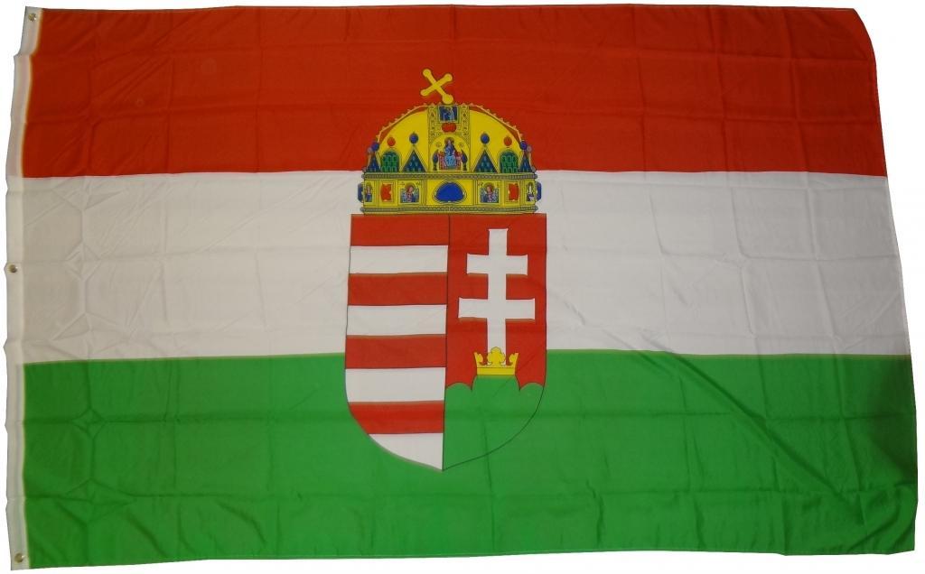trends4cents XXL Flagge Ungarn mit Wappen 250x150 cm