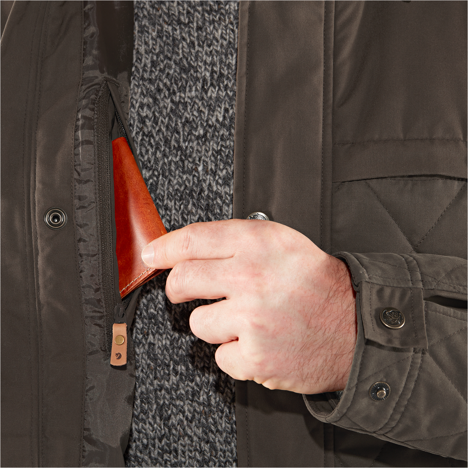 Fjäll Räven Herren Wool Padded Jacke Övik