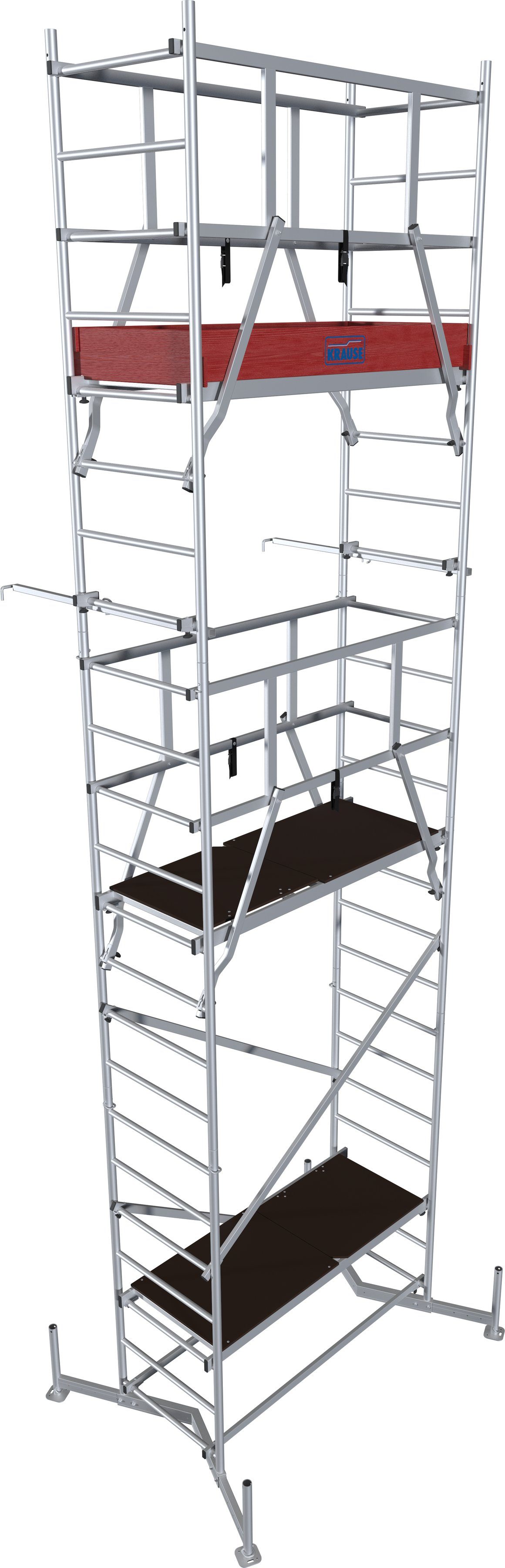KRAUSE Arbeitsgerüst ClimTec System, (Set), Komplettgerüst, Arbeitshöhe: 7 Meter