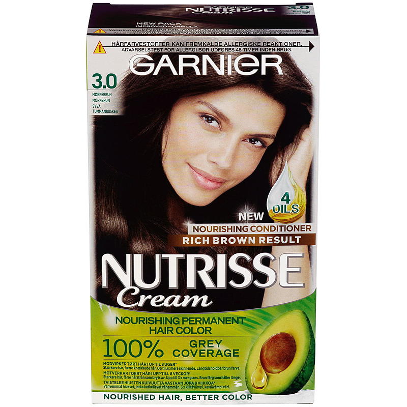 Garnier Nutrisse Cream 3 Mørk brun