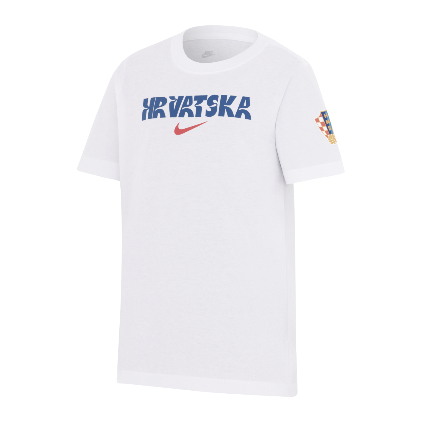Nike Kroatien Crest T-Shirt EM 2024 Weiss Rot F100