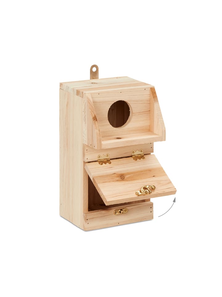 relaxdays Nistkasten in Natur - (B)14 x (H)24,5 x (T)14 cm günstig kaufen onesize