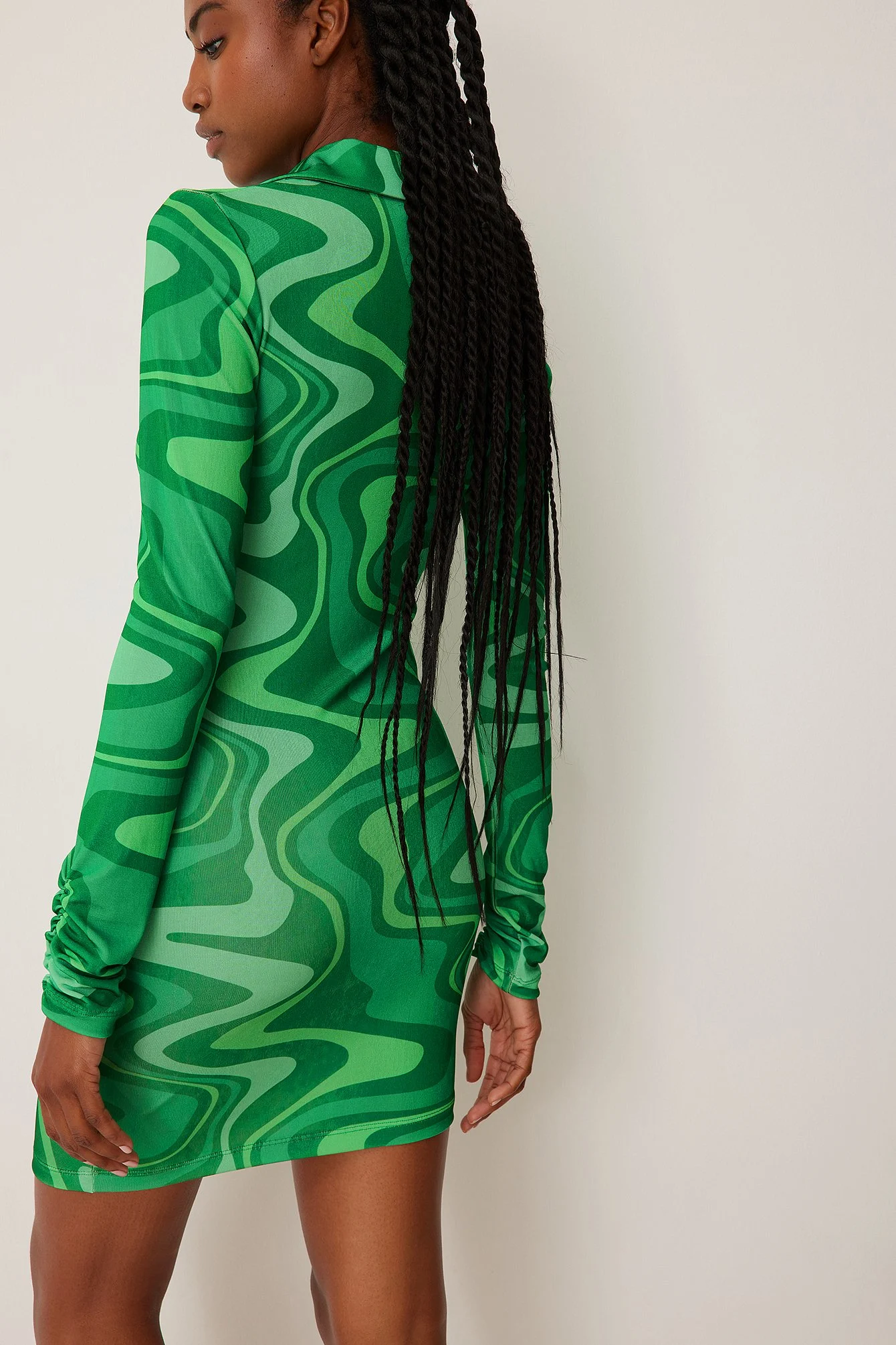 Gerafftes Minikleid